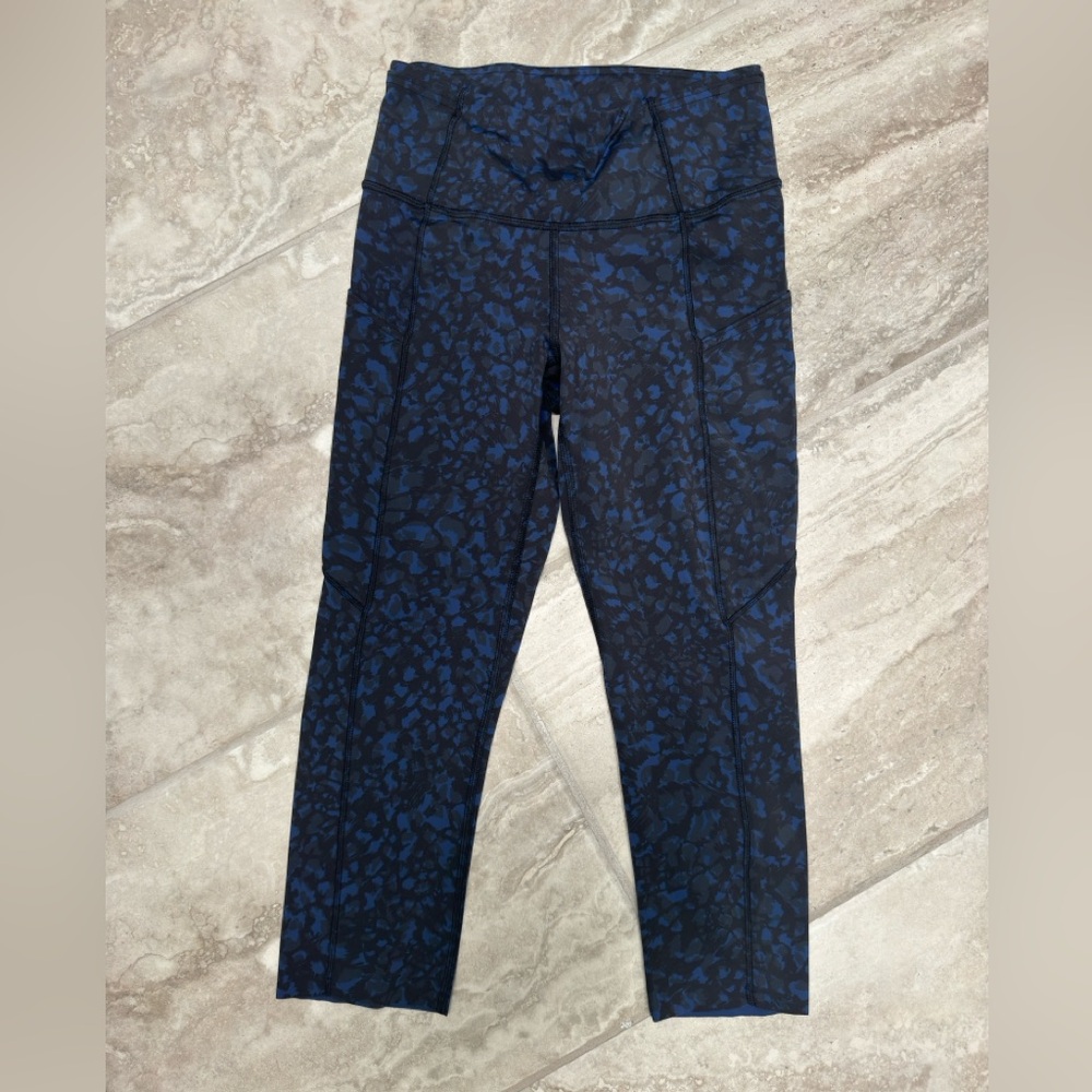 Lululemon Fast and Free high rise crop 19” with pockets